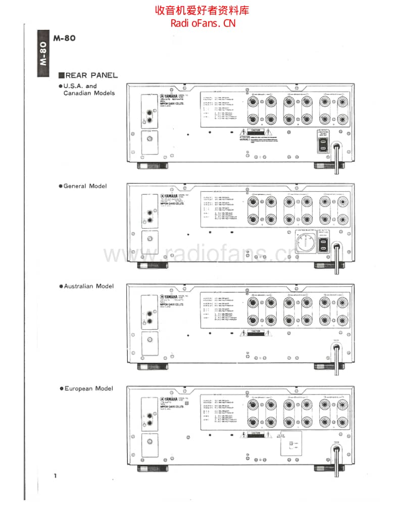Yamaha_m80_pwr_sm 电路图 维修原理图.pdf_第2页