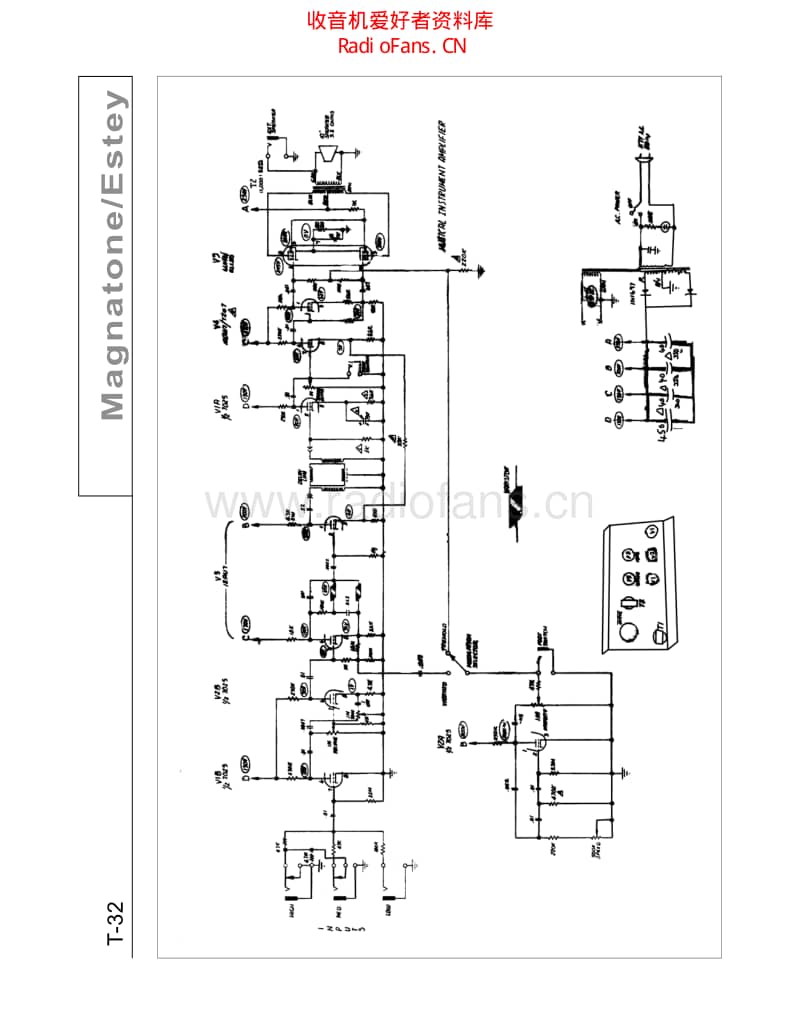 Magnatone_t_32 电路图 维修原理图.pdf_第1页