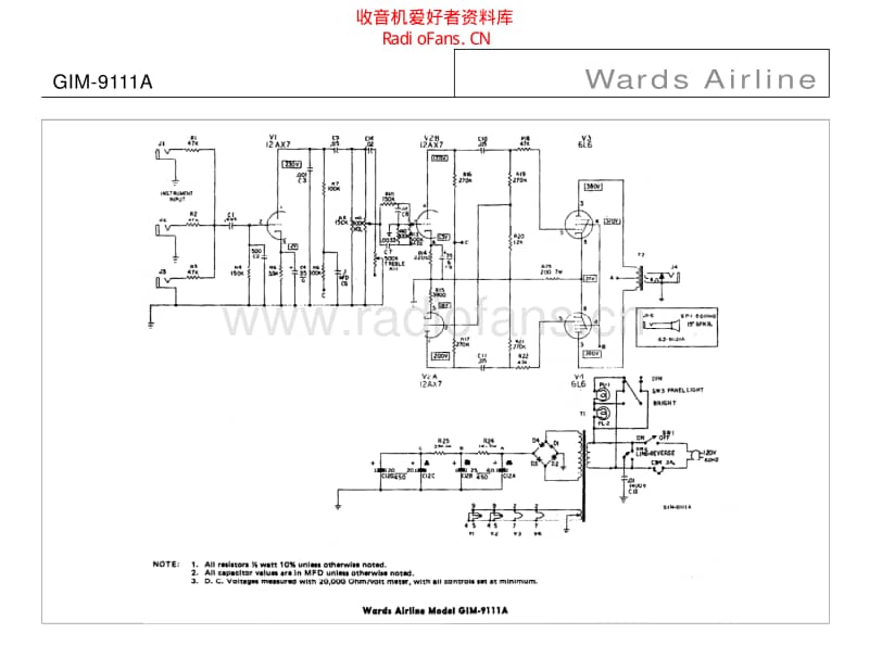 Wards_airline_gim_9111a 电路图 维修原理图.pdf_第1页