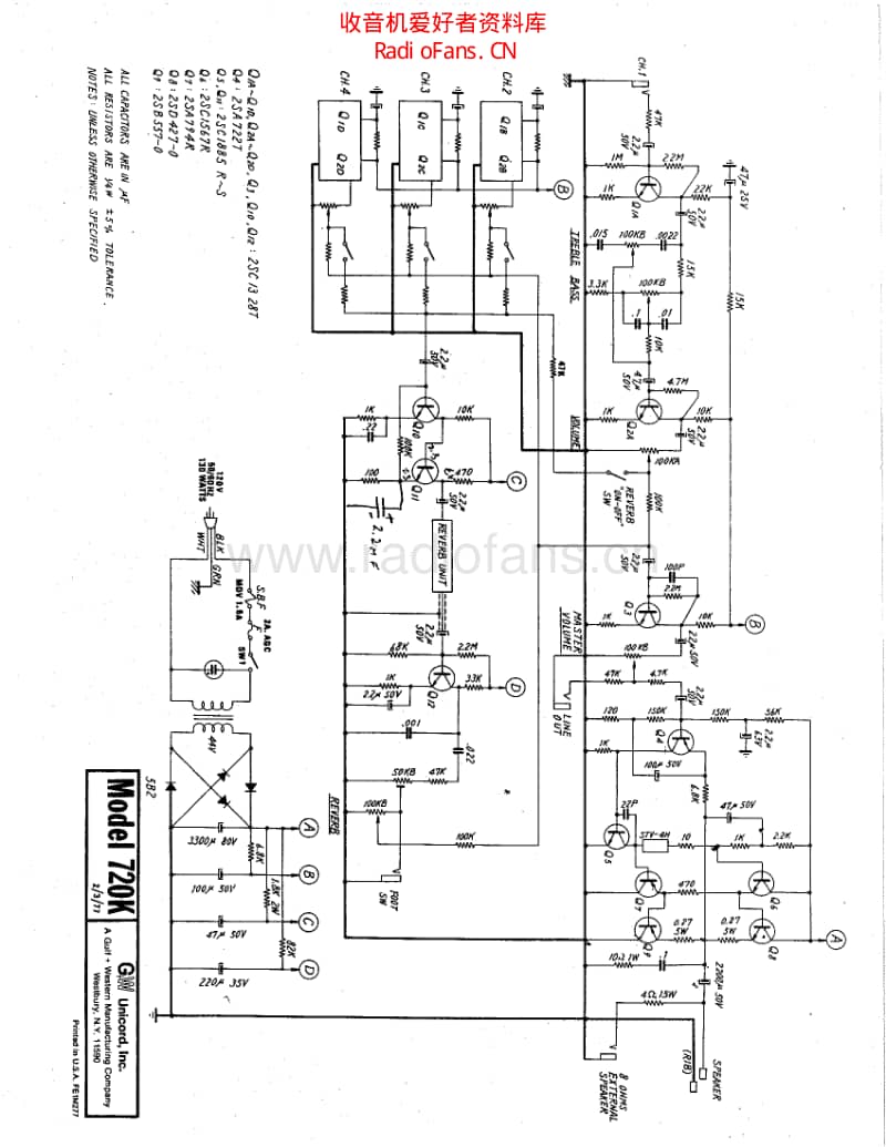 Univox_stage_720k 电路图 维修原理图.pdf_第1页