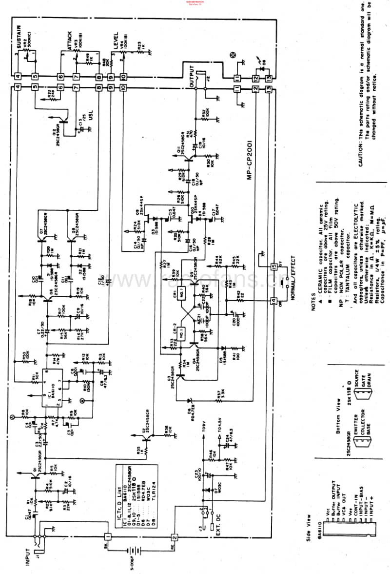 Ibanez_cp10_compressor 电路图 维修原理图.pdf_第1页
