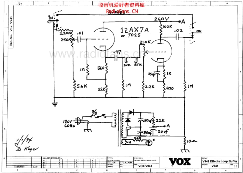 Vox_v941_schematic 电路图 维修原理图.pdf_第1页