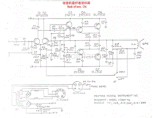 Polytone_110w_power_amp_models_101_104_212_300_215_300_schematic 电路图 维修原理图.pdf