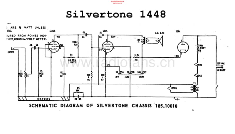 Silvertone_1448 电路图 维修原理图.pdf_第1页
