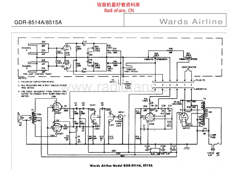 Wards_airline_gdr_8514a_8515a 电路图 维修原理图.pdf_第1页