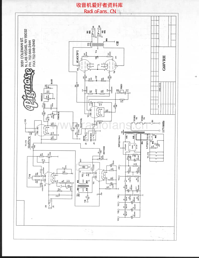 Pignose_g60vrh_amplifier_schematic 电路图 维修原理图.pdf_第1页