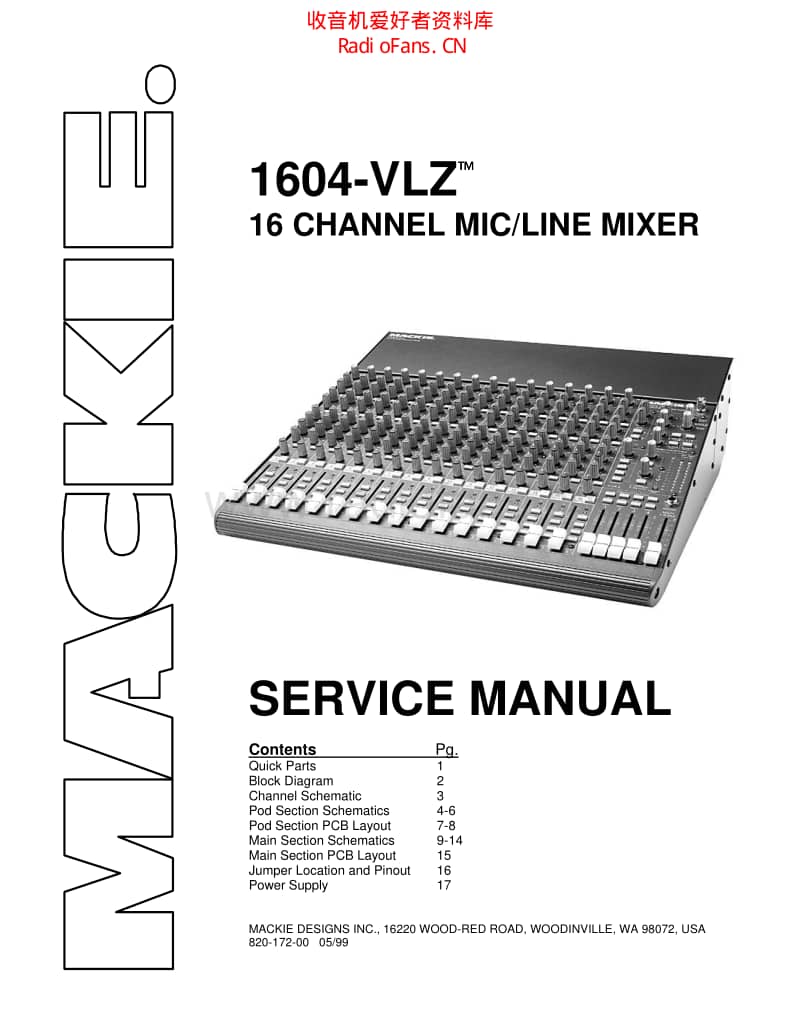 Mackie_1604_vlz_16_channel_mixer 电路图 维修原理图.pdf_第1页