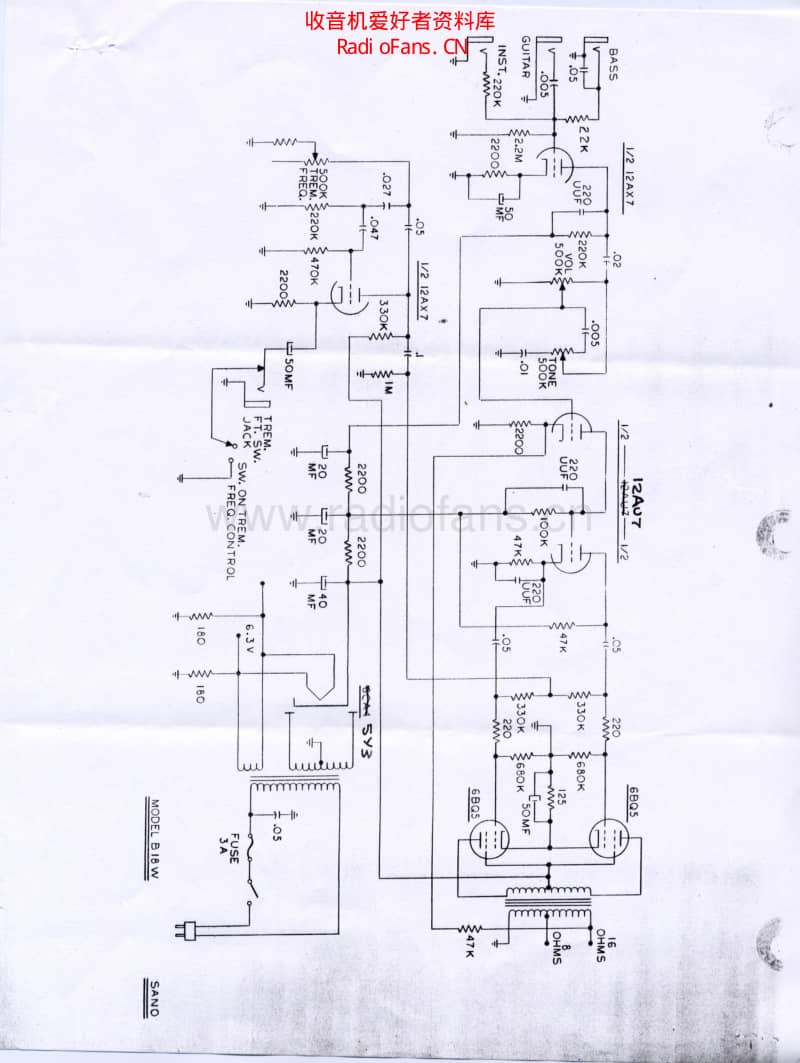 Sano_b18w 电路图 维修原理图.pdf_第1页