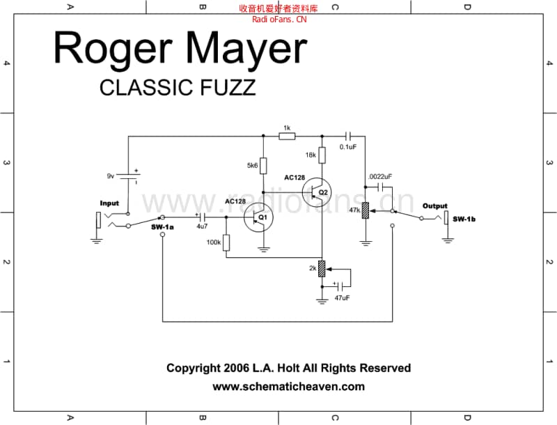 Rogermayer_classicfuzz_lah 电路图 维修原理图.pdf_第1页