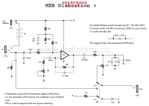 Mxr_dist_plus 电路图 维修原理图.pdf