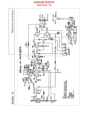 Newcomb_model_10 电路图 维修原理图.pdf