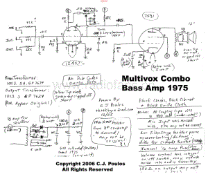 Multivox_bassamp_1975 电路图 维修原理图.pdf