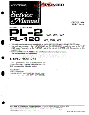 Pioneer-PL120-tt-sup电路图 维修手册.pdf