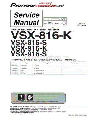 Pioneer-VSX916-avr-sm电路图 维修手册.pdf