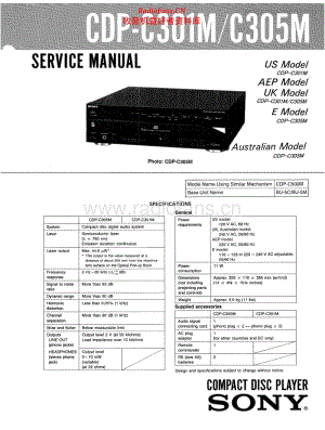 Sony-CDPC301M-cd-sm 电路图 维修手册.pdf