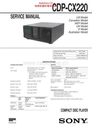 Sony-CDPCX220-cd-sm 电路图 维修手册.pdf