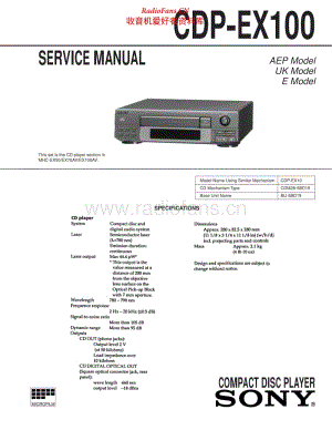 Sony-CDPEX100-cd-sm 电路图 维修手册.pdf