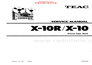 Teac-X-10R-Service-Manual(1) 电路图 维修手册.pdf
