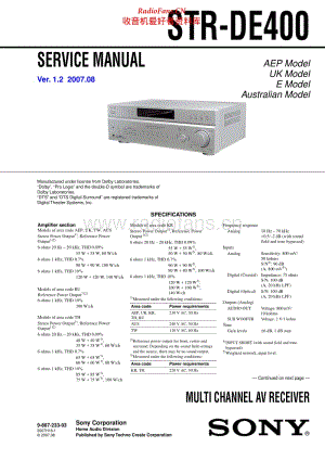Sony-STRDE400-rec-sm 电路图 维修手册.pdf