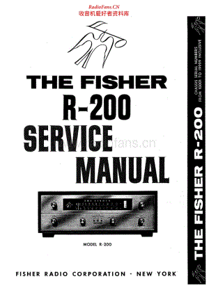 Fisher-R200-rec-sm1 电路图 维修手册.pdf