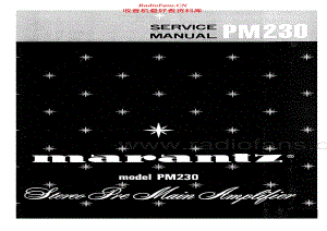 Marantz-PM-230-Service-Manual(1) 电路图 维修手册.pdf