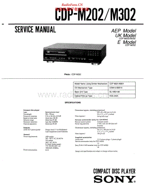 Sony-CDPM302-cd-sm 电路图 维修手册.pdf