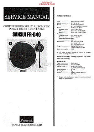 Sansui-FRD40-tt-sm 电路图 维修手册.pdf
