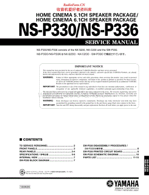 Yamaha-NSP-336-Service-Manual 电路图 维修手册.pdf