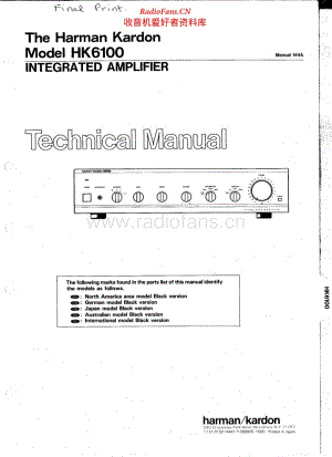 HarmanKardon-HK6100-int-sm电路图 维修手册.pdf