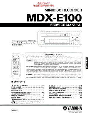 Yamaha-MDXE-100-Service-Manual(1) 电路图 维修手册.pdf