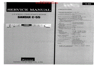 Sansui-C55-pre-sm 电路图 维修手册.pdf