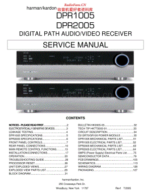 Harman-Kardon-DPR-1005-Service-Manual 电路图 维修手册.pdf
