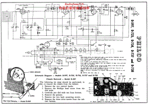 PHILCO - D734 - AM Radio - Schematic Diagram and Adjustment 电路图 维修手册.pdf