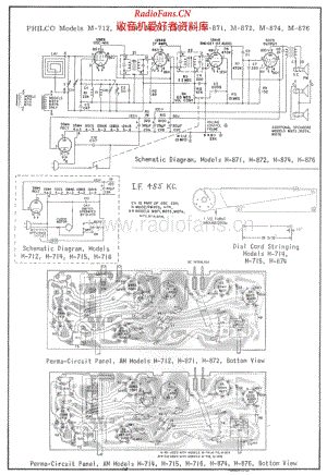 PHILCO - M714 - AM Radio - Schematic Diagram 电路图 维修手册.pdf
