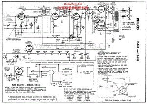PHILCO - E748 - AM Radio - Schematic Diagram and Adjustment 电路图 维修手册.pdf