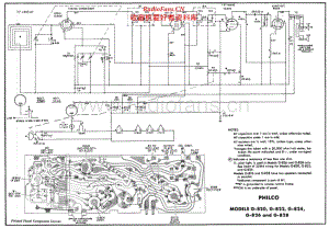 PHILCO - G822 - AM Radio - Schematic Diagram 电路图 维修手册.pdf