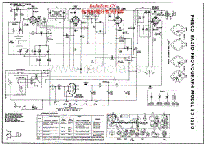 PHILCO - 53-1350 - Mono Phonograph with AM Radio - Schematic Diagram and Adjustment 电路图 维修手册.pdf