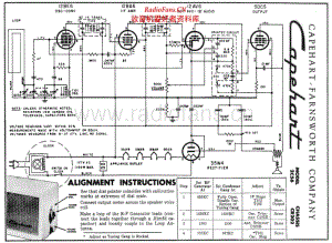 CAPEHART - 2C56 - AM Radio - Schematic Diagram and Adjustment 电路 维修手册.pdf