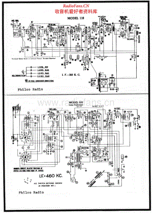 PHILCO - 610 - AM-SW Radio - Schematic Diagram 电路图 维修手册.pdf