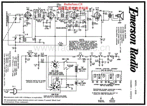 EMERSON - 830B - AM Portable Radio - Schematic Diagram 电路图 维修手册.pdf