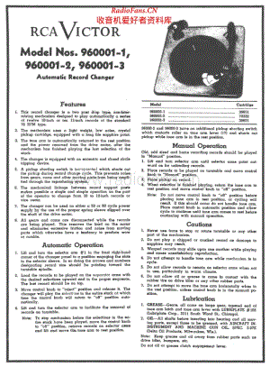 RCA - 960001-3 - Mono Phonograph - Schematic Diagram 电路图 维修手册.pdf