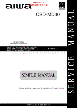 Aiwa-CSDMD30-cs-ssm 电路图 维修手册.pdf