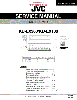 Jvc-KDLX-330-Service-Manual 电路图 维修手册.pdf