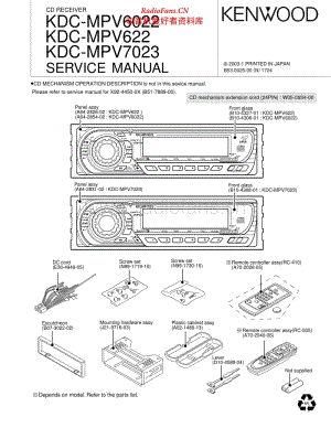 Kenwood-KD-CMPV-6022-Service-Manual 电路图 维修手册.pdf
