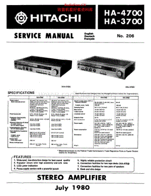 Hitachi-HA-4700-Service-Manual 电路图 维修手册.pdf