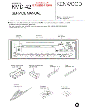 Kenwood-KMD-42-Service-Manual 电路图 维修手册.pdf