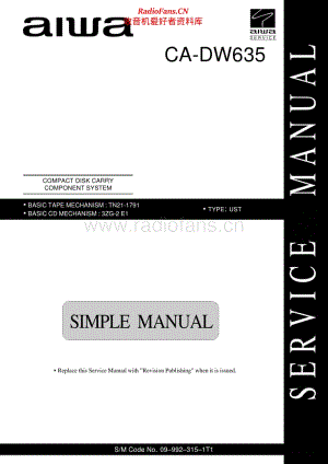 Aiwa-CADW635-cs-sm电路图 维修手册.pdf