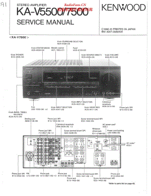 Kenwood-KAV-5500-Service-Manual(1) 电路图 维修手册.pdf