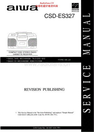 Aiwa-CSDES327-cs-sm 电路图 维修手册.pdf