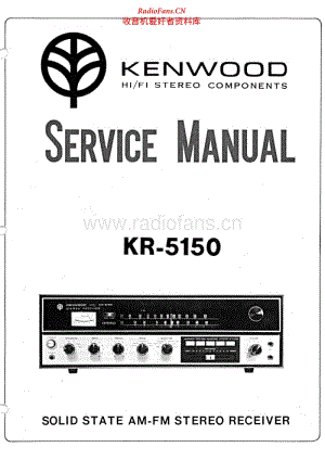 Kenwood-KR-5150-Service-Manual 电路图 维修手册.pdf